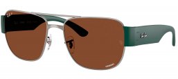 Gafas de Sol - Ray-Ban - RB3756CH - 004/AN GUNMETAL // BROWN POLARIZED