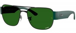 Gafas de Sol - Ray-Ban - RB3756CH - 9269P1 BLACK // DARK GREEN POLARIZED