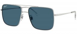Gafas de Sol - Ray-Ban - RB3758 ARI - 003/2V SILVER // BLUE POLARIZED