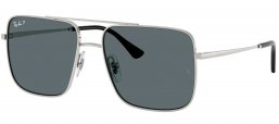 Gafas de Sol - Ray-Ban - RB3758 ARI - 003/81 SILVER // DARK GREY POLARIZED