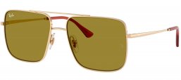 Gafas de Sol - Ray-Ban - RB3758 ARI - 9213/2 PALE GOLD // GREEN