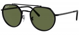 Gafas de Sol - Ray-Ban - RB3765 - 002/58  BLACK // GREEN POLARIZED