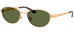 Gafas de Sol - Ray-Ban - RB3774D - 001/9A  ARISTA GOLD // DARK GREEN POLARIZED