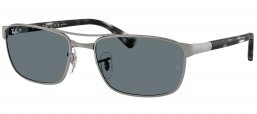 Gafas de Sol - Ray-Ban - RB3778 - 004/3R GUNMETAL // DARK BLUE POLARIZED