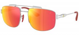 Gafas de Sol - Ray-Ban - RB3789M - F0071D  SILVER // GREY RED MIRROR