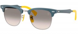 Gafas de Sol - Ray-Ban - RB3807M - F11232  BRUSHED BLUE ON SILVER // GREY GRADIENT TRANSPARENT