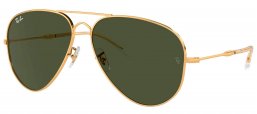 Gafas de Sol - Ray-Ban - RB3825 OLD AVIATOR - 001/31 GOLD // GREEN