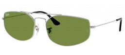 Gafas de Sol - Ray-Ban - Ray-Ban® RB3845 EXPLORER 5 - 003/4E SILVER // GREEN
