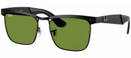 Gafas de Sol - Ray-Ban - RB3875 WAYFARER DELUXE - 006/4E  MATTE BLACK // GREEN