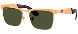 Gafas de Sol - Ray-Ban - RB3875 WAYFARER DELUXE - 927633  SANDBLASTED LEGEND GOLD // GREEN
