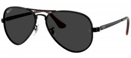 Gafas de Sol - Ray-Ban - RB3925 AVIATOR MAX - 002/48 BLACK // BLACK POLARIZED