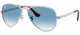 Gafas de Sol - Ray-Ban - RB3925 AVIATOR MAX - 003/3F SILVER // BLUE GRADIENT