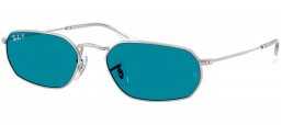 Gafas de Sol - Ray-Ban - RB3947 - 003/S2 SILVER // BLUE POLARIZED