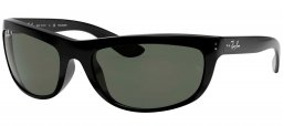 Gafas de Sol - Ray-Ban - RB4089 BALORAMA - 601/58 BLACK // CRYSTAL GREEN POLARIZED