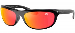 Gafas de Sol - Ray-Ban - RB4089 BALORAMA - 68711D BLACK // GREY MIRROR RED