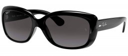 Gafas de Sol - Ray-Ban - RB4101 JACKIE OHH - 601/T3 SHINY BLACK // GREY GRADIENT DARK GREY POLARIZED