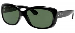 Gafas de Sol - Ray-Ban - RB4101 JACKIE OHH - 601 BLACK // CRYSTAL GREEN