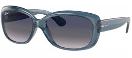 Gafas de Sol - Ray-Ban - RB4101 JACKIE OHH - 659278 TRANSPARENT BLUE // BLUE GRADIENT POLARIZED
