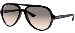 Gafas de Sol - Ray-Ban - RB4125 CATS  5000 - 601/32 BLACK // CRYSTAL GREY GRADIENT