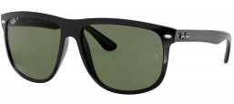 Gafas de Sol - Ray-Ban - RB4147 BOYFRIEND - 601/58 BLACK // CRYSTAL GREEN POLARIZED