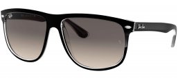 Gafas de Sol - Ray-Ban - RB4147 BOYFRIEND - 603971 TOP BLACK ON TRANSPARENT // GREY GRADIENT AZURE