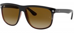 Gafas de Sol - Ray-Ban - RB4147 BOYFRIEND - 609585 TOP BLACK ON BROWN // BROWN GRADIENT DARK BROWN