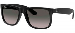 Gafas de Sol - Ray-Ban - RB4165 JUSTIN - 601/8G RUBBER BLACK // GREY GRADIENT
