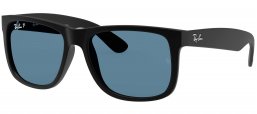 Gafas de Sol - Ray-Ban - RB4165 JUSTIN - 622/2V BLACK RUBBER // DARK BLUE POLARIZED
