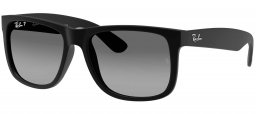 Gafas de Sol - Ray-Ban - RB4165 JUSTIN - 622/T3 BLACK RUBBER // GREY GRADIENT POLARIZED