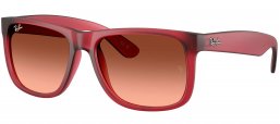 Gafas de Sol - Ray-Ban - RB4165 JUSTIN - 6815A5  RUBBER VIOLET // BROWN GRADIENT PINK