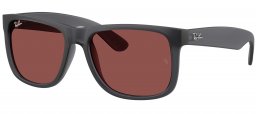 Gafas de Sol - Ray-Ban - RB4165 JUSTIN - 687375  OPAL DARK GREY // DARK VIOLET