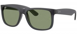 Gafas de Sol - Ray-Ban - RB4165 JUSTIN - 687382  OPAL DARK GREY // GREEN