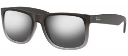 Gafas de Sol - Ray-Ban - RB4165 JUSTIN - 852/88 MATTE GREY GREY TRANSPARENT // GREY SILVER MIRROR GRADIENT