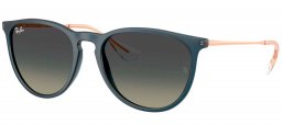 Gafas de Sol - Ray-Ban - RB4171 ERIKA - 681311  RUBBER BLUE // GREY GRADIENT