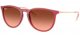 Gafas de Sol - Ray-Ban - RB4171 ERIKA - 6815A5  RUBBER VIOLET // BROWN GRADIENT PINK