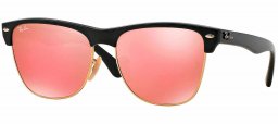Gafas de Sol - Ray-Ban - RB4175 CLUBMASTER OVERSIZED - 877/Z2 DEMI SHINY BLACK // LIGHT BROWN MIRROR PINK