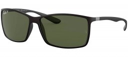 Gafas de Sol - Ray-Ban - RB4179 LITEFORCE - 601S9A MATTE BLACK // DARK GREEN POLARIZED