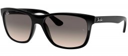 Gafas de Sol - Ray-Ban - RB4181 - 601/71 SHINY BLACK // CRYSTAL GREY GRADIENT AZURE