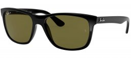 Gafas de Sol - Ray-Ban - RB4181 - 601/9A SHINY BLACK // GREEN POLARIZED