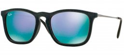 Gafas de Sol - Ray-Ban - RB4187 CHRIS - 60774V FLOCK GREY // GREY MIRROR VIOLET