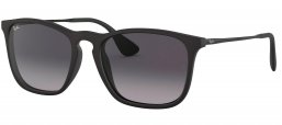 Gafas de Sol - Ray-Ban - RB4187 CHRIS - 622/8G RUBBER BLACK // LIGHT GREY GRADIENT DARK GREY