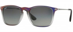 Gafas de Sol - Ray-Ban - RB4187 CHRIS - 622311 VIOLET SHOT ON BLACK // GREY GRADIENT DARK GREY