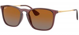 Gafas de Sol - Ray-Ban - RB4187 CHRIS - 6593T5 TRANSPARENT BROWN // BROWN GRADIENT POLARIZED