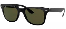 Gafas de Sol - Ray-Ban - RB4195 WAYFARER LITERFORCE - 601S9A MATTE BLACK // GREEN POLARIZED
