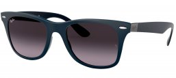 Gafas de Sol - Ray-Ban - RB4195 WAYFARER LITERFORCE - 63318G MATTE BLUE // GREY GRADIENT DARK GREY
