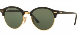 Gafas de Sol - Ray-Ban - RB4246 CLUBROUND - 901 BLACK // GREEN