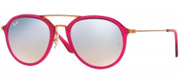 Gafas de Sol - Ray-Ban - RB4253 - 62359U SHINY FUXIA // GREY FLASH GRADIENT