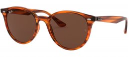 Gafas de Sol - Ray-Ban - RB4305 - 820/73 STRIPPED RED HAVANA // DARK BROWN