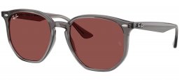 Gafas de Sol - Ray-Ban - RB4306 - 687375  OPAL GREY // DARK VIOLET