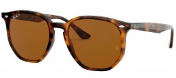 Gafas de Sol - Ray-Ban - RB4306 - 820/73 STRIPPED RED HAVANA // DARK BROWN
